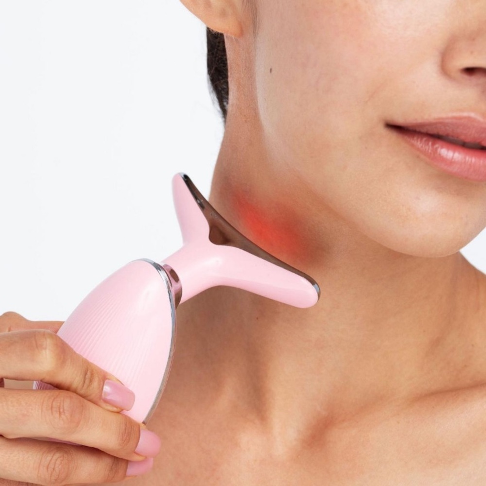 Skin Gym LITLIFT LED Sculpt Vibrating Red Blue Light Facial in Pink - Picture 5 of 16